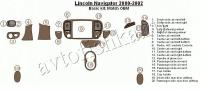 Декоративные накладки салона Lincoln Navigator 2000-2002 базовый набор, Соответствие OEM, 20 элементов.