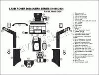 Декоративные накладки салона Land Rover Discovery 1999-2004 полный набор, Соответствие OEM