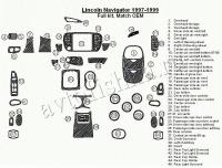 Декоративные накладки салона Lincoln Navigator 1997-1999 полный набор, Соответствие OEM, 36 элементов.