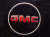 Лазерная подсветка Welcome со светящимся логотипом GMC в черном металлическом корпусе, комплект 2 шт.